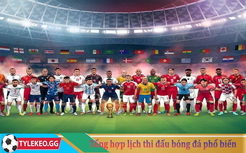 Tổng hợp các lịch thi đấu bóng đá phổ biến nhất
